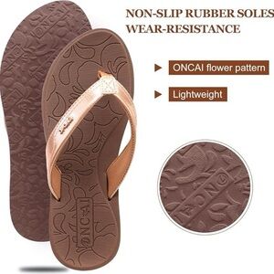 Women's Yoga Mat Thong Sandals With Arch Support